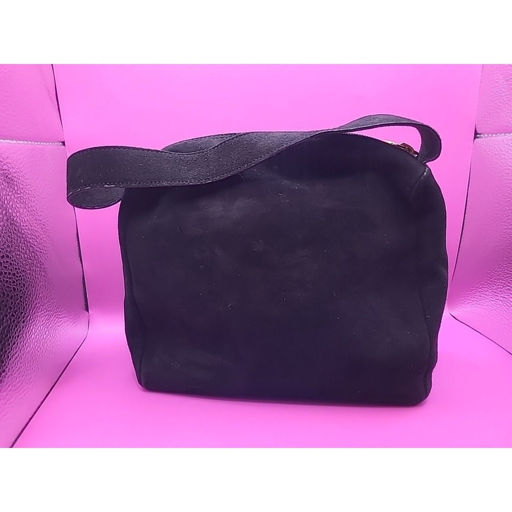 T. Anthony Suede Small Carry-on Shoulder Bag Cosmetic Bag - Picture 6 of 14
